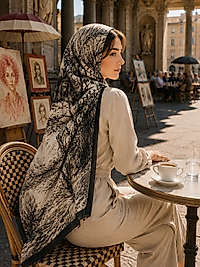 Spring Tablo Desen Şal