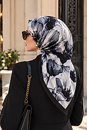 Spring Eşarp Büyük Çiçek Desen