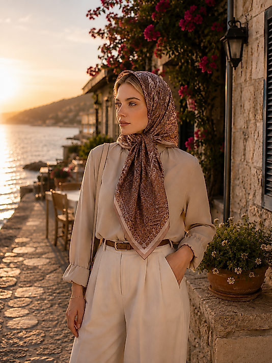 Spring Eşarp Modif Desen
