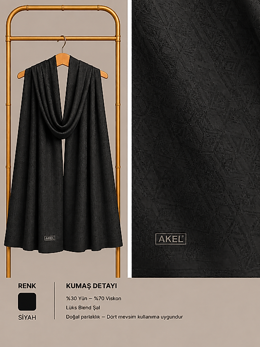Lüx Blend Şal Desen-5