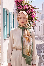 Spring Çiçek Desenli Şal