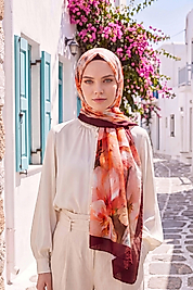 Spring Çiçek Desenli Şal