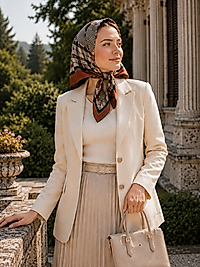 Alfa Twill Eşarp Desen-4