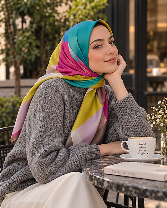 Alfa Twill Eşarp Desen-8