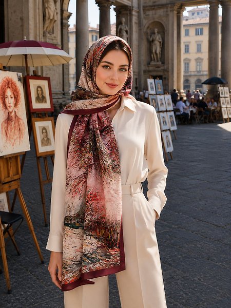Spring Tablo Desen Şal