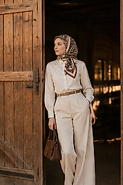 Spring Eşarp Kemer Desen